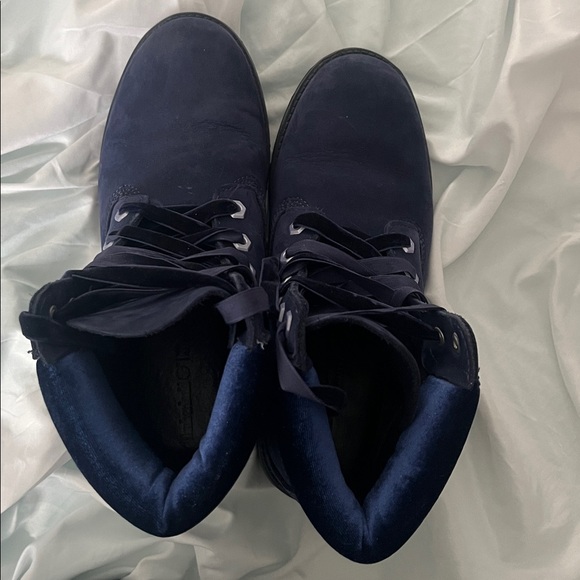 Timberland Dark Blue Lace-Up Boots - Picture 4 of 4